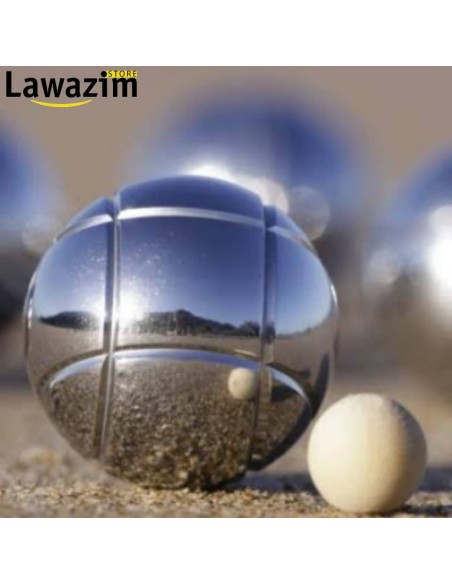 مجموعة لعبة الكرة الحديدية لأحلى الألعاب الجماعية Sacoche Chrome Pétanque 08 / 06 Boules
