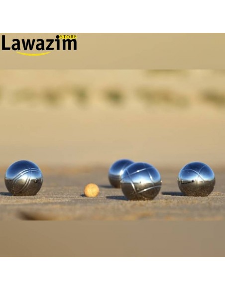 مجموعة لعبة الكرة الحديدية لأحلى الألعاب الجماعية Sacoche Chrome Pétanque 08 / 06 Boules
