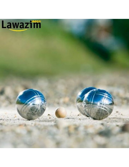 مجموعة لعبة الكرة الحديدية لأحلى الألعاب الجماعية Sacoche Chrome Pétanque 08 / 06 Boules