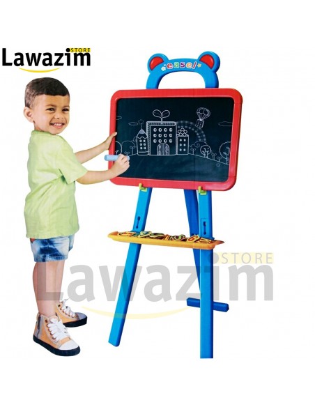 السبورة المغناطيسية ذات وجهين مع حامل 3 في 1 --Tableau  Learning Easel 3in1