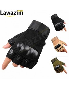 قفازات نصف أصبع لقيادة الدراجات الرياضية و النارية   fingerless safety gloves