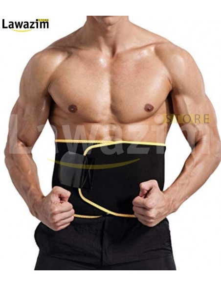Waist trainer sweat belt for men and women حزام تنحيف الخصر و التعرق للنساء و الرجال