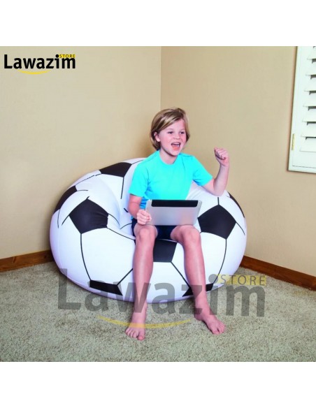 Air chair soccer for kids / كرسي هوائي بشكل كرة قدم للاطفال