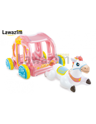 العربة بالحصان القابلة للنفخ  carrosse de princesse gonflable