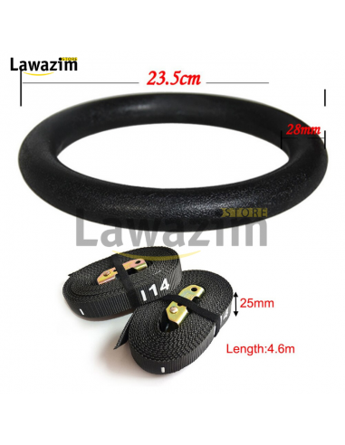 Plastic Gymnastic Rings With Straps - حلقات الجمباز البلاستيكية مع الأشرطة