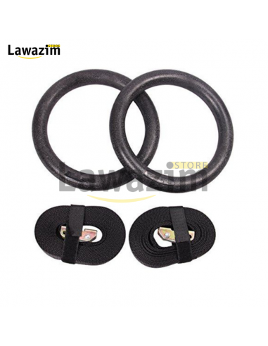 Plastic Gymnastic Rings With Straps - حلقات الجمباز البلاستيكية مع الأشرطة