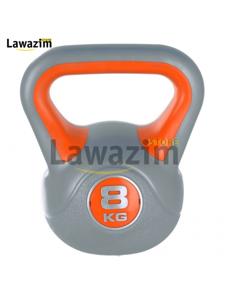 معدات رياضية لرفع الأثقال - Liveup Plastic Kettlebell for Home Gym fitness 2 Kg 4 Kg 6 Kg 8 Kg