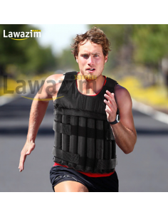 Gilet de course 10kg réglable - سترة مثقلة قابلة للتعديل لتمارين القوة وبناء العضلات