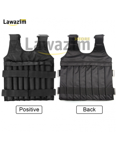 Gilet de course 10kg réglable - سترة مثقلة قابلة للتعديل لتمارين القوة وبناء العضلات