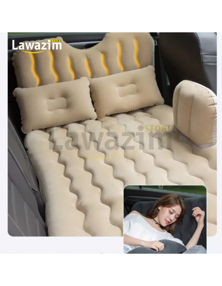 Car Bed for Back Seat Outdoor Camping Mat Cushion - سرير سيارة للمقعد الخلفي قابل للنفخ بالهواء