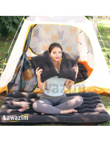 Car Bed for Back Seat Outdoor Camping Mat Cushion - سرير سيارة للمقعد الخلفي قابل للنفخ بالهواء