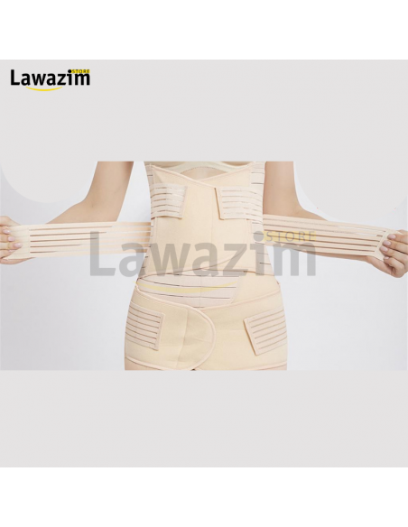 triple belt for slimming after birth - حزام مرن لدعم ما بعد الولادة للنساء