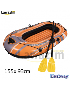 قارب متين قابل للنفخ لشخص واحد مع مجادف طويلة من Bateau Gonflable & Durable pour une Personne avec de Longues Rames - Bestway