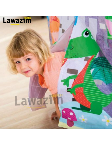 خيمة اللعب للأطفال للإستعمال المنزلي و الخارجي Maisonnette Jungle en Tissu