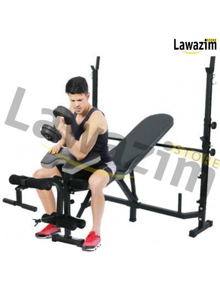 Banc De Musculation Multifonctionnel, Matériel Fitness Maison مقعد الوزن الاحترافي متعدد الوظائف