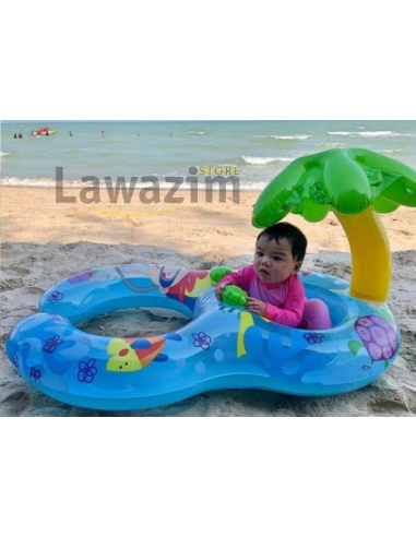 Bouée duo enfant/parent avec protection UV/عوامة ثنائية للأطفال والوالدين مع حماية من الأشعة فوق البنفسجية