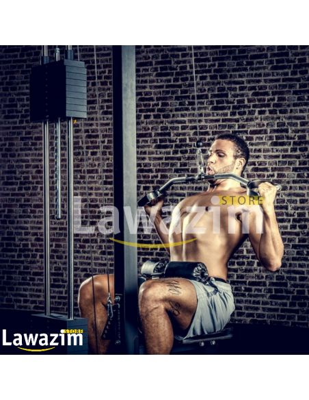 قضيب التمرينات الرياضية الاحترافي المزود بالمقبضين Barre de tirage avec poignées  pour l'entraînement