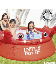 مسبح أطفال بهيج و حيويّ بشكل سرطان البحر/intex piscinette autoportante crabe