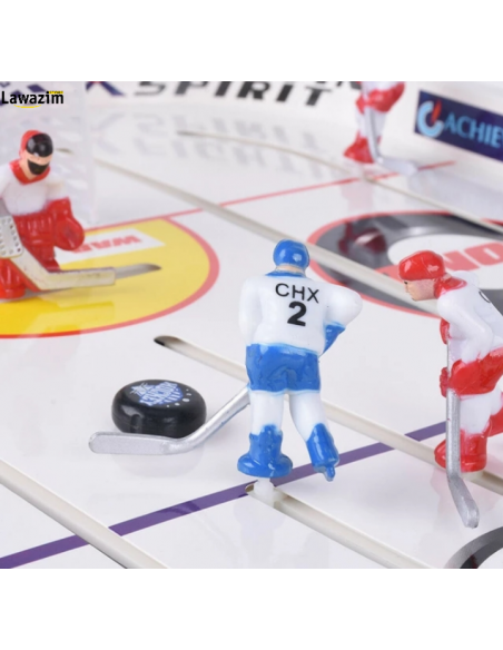 لعبة هوكي الطاولة لأمتع اللّعب الثنائية Mini Rod Hockey Table