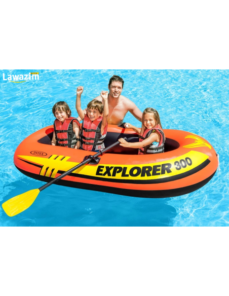 قارب الجذف قابل للنفخ لأكثر ألعاب الصيف متعة / bateau gonflable Explorer 300 pour les jeux d'été les plus amusants
