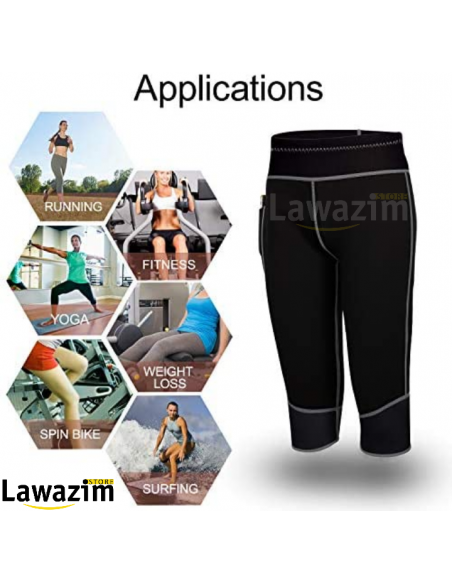 شورت التعرق  الرياضي لتخسيس الوزن  ونحت شكل الجسم SHORT DE SUDATION EN NÉOPRÈNE AVEC POCHE POUR ENTRAÎNEMENT PERTE DE POIDS