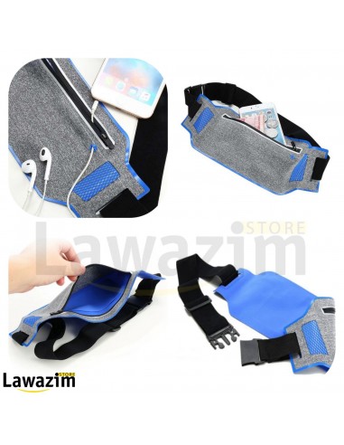 حقيبة الخصر الرياضية  لحمل الهاتف و مختلف الأعراض عند للتمرين  Ceinture Running avec Compartiment Mobile