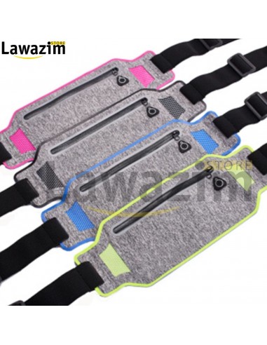 حقيبة الخصر الرياضية  لحمل الهاتف و مختلف الأعراض عند للتمرين  Ceinture Running avec Compartiment Mobile