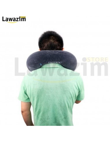 وسادة السفر المريحة للرقبة من الماركة العالمية Intex القابلة للنفخ Intex oreiller de voyage gonflable