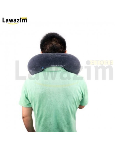 وسادة السفر المريحة للرقبة من الماركة العالمية Intex القابلة للنفخ Intex oreiller de voyage gonflable