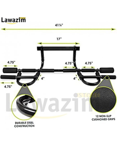 القضيب الرياضي الثابت متعدد الوظائف Door Gym Barre Fixe Multifonctions Extrême 12 Positions