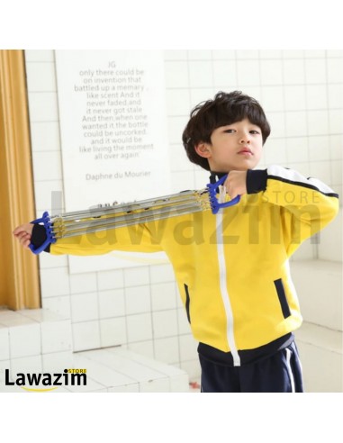 متوسع صدر فولاذي قابل للتعديل متوسع الصدر للياقة البدنية للأطفال Extenseur pectoral réglable à ressorts en acier pour résistance