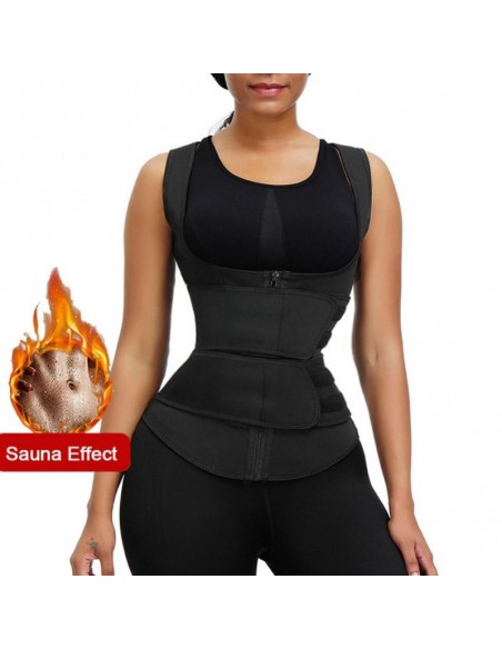 سترة الشد لتنحيف الخصر من اللاتكس للنساء Corset en Latex pour femmes Ceinture amincissante