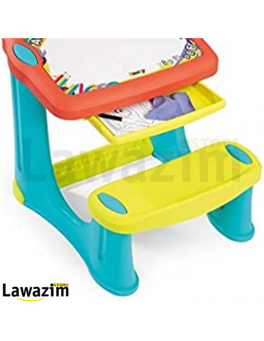 مكتب سحري، مكتب أطفال بلباد قابل للمسح Pupitre Magique, Bureau pour Enfant avec Feutre Effaçable