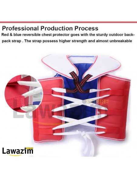 السترة الرياضية لحماية الجسم خلال الرياضات القتالية للكبار و الصغار Équipement de Protection Poitrine