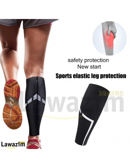 الربطة المطاطية لشدّ الساق خلال التمرين Protège-jambes à Compression pour hommes et femmes