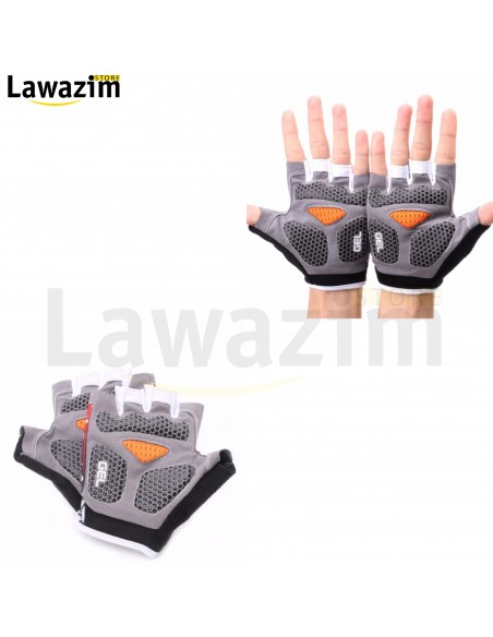 Gants demi doigt fitness pour femme/homme قفازات بدون أصابع للرياضة للرجال و النساء