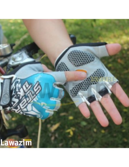 Gants demi doigt fitness pour femme/homme قفازات بدون أصابع للرياضة للرجال و النساء