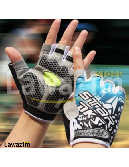 Gants demi doigt fitness pour femme/homme قفازات بدون أصابع للرياضة للرجال و النساء