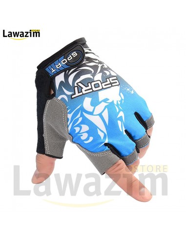 Gants demi doigt fitness pour femme/homme قفازات بدون أصابع للرياضة للرجال و النساء