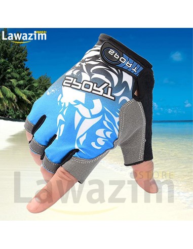 Gants demi doigt fitness pour femme/homme قفازات بدون أصابع للرياضة للرجال و النساء