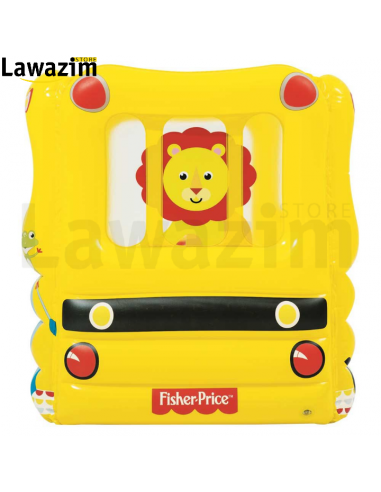 ملعب الكرات بشكل حافلة مدرسية قابلة للنفخBestway Piscine Gonflable Avec Boules Fisher School Bus