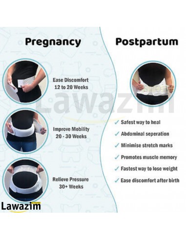 حزام دعم البطن و الظهر للحوامل Soutien Ceinture de Maternité Post-partum ventre bande