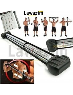 شريط التدريبات الرياضية لبناء العضلات Barre musculation isométrique ISO 7X- bandes de résistance-elastique fitness