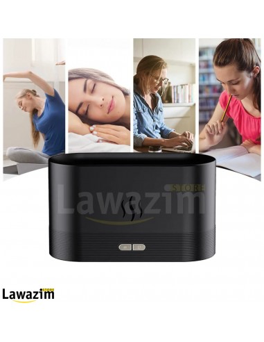 معطر منزلي صحي مع تأثير اللهب Foreverup Diffuseur D'arômes avec Effet Flamme