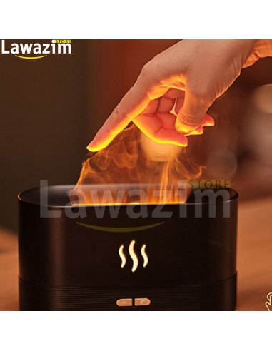 معطر منزلي صحي مع تأثير اللهب Foreverup Diffuseur D'arômes avec Effet Flamme