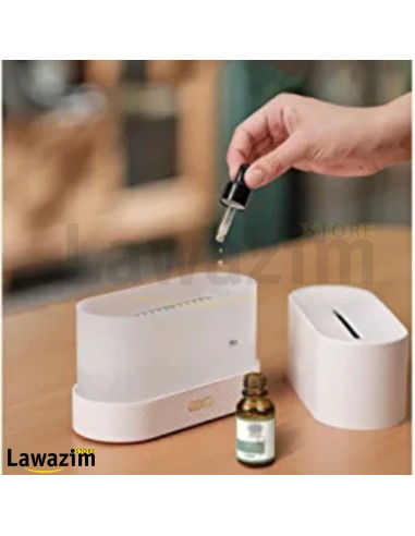 معطر منزلي صحي مع تأثير اللهب Foreverup Diffuseur D'arômes avec Effet Flamme