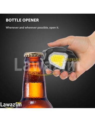 المصباح الصغير القابل للشحن  بأضواء مختلفة Mini lampe de Travail d'inspection LED Rechargeable  (Porte-clés Lampes)