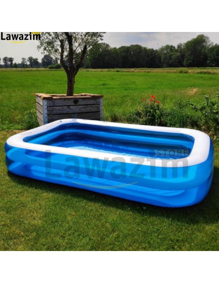 مسبح عائلي مستطيلي قابل للنفخ ذو جودة عالية Bestway Piscine Gonflable