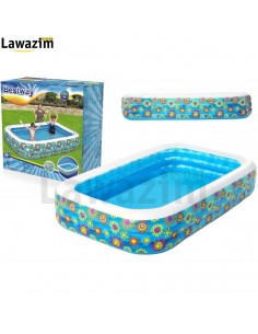 مسبح قابل للنفخ للأطفال مزين بورود Piscine Gonflable Pour Enfants Bestway Rectangulaire Fleurs