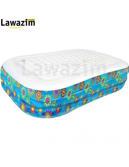 مسبح قابل للنفخ للأطفال مزين بورود Piscine Gonflable Pour Enfants Bestway Rectangulaire Fleurs